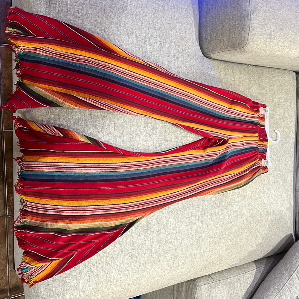 Multi color bell bottoms